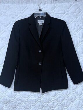 Vintage 90s Style & Co Collection – Women’s Black Blazer – Size: 8 Petite